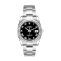 Rolex Datejust 116234BKRO 36MM Black Dial Silver-tone Case