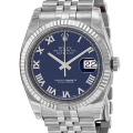 Rolex Datejust 116234BLRJ 36MM Blue Dial Silver-tone Case