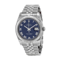 Rolex Datejust 116234BLRJ 36MM Blue Dial Silver-tone Case