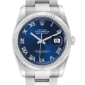 Rolex Datejust 116234BLRO 36MM Blue Dial Silver-tone Case