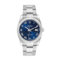 Rolex Datejust 116234BLRO 36MM Blue Dial Silver-tone Case