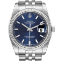 Rolex Datejust 116234BLSJ 36MM Blue Dial Silver-tone Case