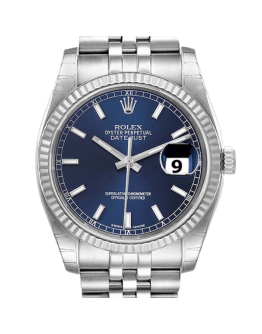 Rolex Datejust 116234BLSJ 36MM Blue Dial Silver-tone Case