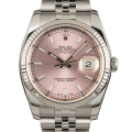 Rolex Datejust 116234PSJ 36MM Pink Dial Silver-tone Case