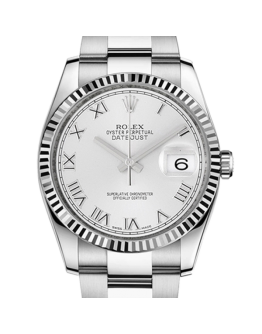 Rolex Datejust 116234WRO 36MM White Dial Silver-tone Case