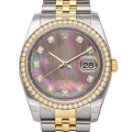 Rolex Datejust 116243BKMDJ 36MM Mother of Pearl Silver-tone Case