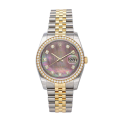 Rolex Datejust 116243BKMDJ 36MM Mother of Pearl Silver-tone Case