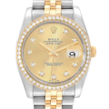 Rolex Datejust 116243CDJ 36MM Champagne Dial Silver-tone Case