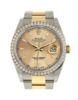 Rolex Datejust 116243CSO 36MM Champagne Dial Silver-tone Case