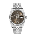 Rolex Datejust 116244BFAJ 36MM Bronze Floral Dial Silver-tone Case