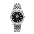 Rolex Datejust 116244BKDJ 36MM Black Dial Silver-tone Case