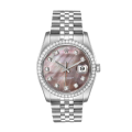 Rolex Datejust 116244BKMDJ 36MM Mother of Pearl Silver-tone Case