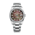 Rolex Datejust 116244BKMDO 36MM Mother of Pearl Silver-tone Case