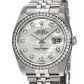 Rolex Datejust 116244MDJ 36MM Mother of Pearl Silver-tone Case