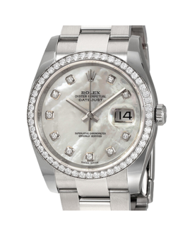 Rolex Datejust 116244MDO 36MM Mother of Pearl Silver-tone Case