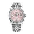 Rolex Datejust 116244PFAJ 36MM Pink Floral Dial Silver-tone Case