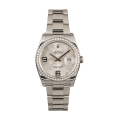 Rolex Datejust 116244SFAO 36MM Silver Floral Dial Silver-tone Case