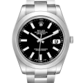 Rolex Datejust 116300BKSO 41MM Black Dial Silver-tone Case