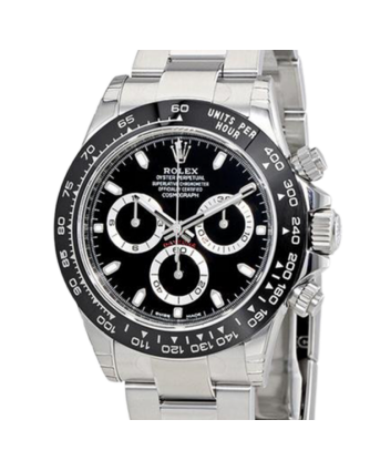 Rolex Daytona m116500ln-0002 40MM Black Dial Silver-tone Case