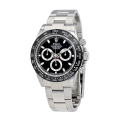 Rolex Daytona m116500ln-0002 40MM Black Dial Silver-tone Case