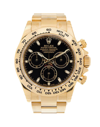 Rolex Daytona 116508BKSO 40MM Black Dial Yellow Gold-tone Case