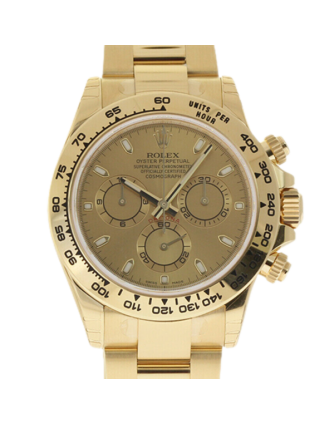 Rolex Daytona 116508CSO 40MM Champagne Dial Yellow Gold-tone Case