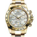 Rolex Daytona 116508WMDO 40MM White Mother of Pearl Dial Yellow Gold-tone Case