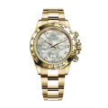 Rolex Daytona 116508WMDO 40MM White Mother of Pearl Dial Yellow Gold-tone Case