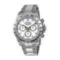 Rolex Daytona 116520-WSO 40MM White Dial Silver-tone Case