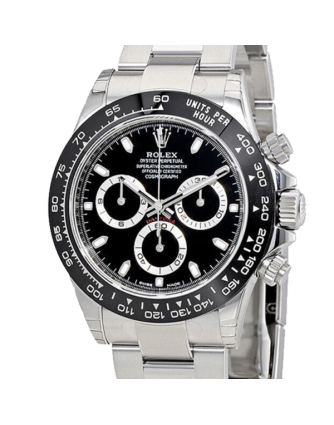 Rolex Daytona 116520BKSO 40MM Black Dial Silver-tone Case