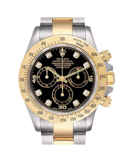 Rolex Daytona 116523BKDO 40MM Black Dial Silver-tone Case