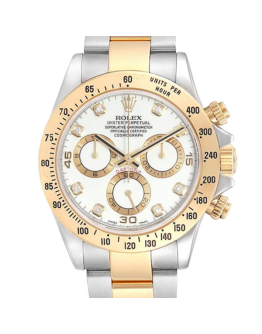Rolex Daytona 116523-78593 40MM White Dial Silver-tone Case