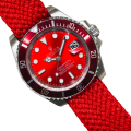 Rolex Submariner 116610Coke 40MM Red Dial Silver-tone Case