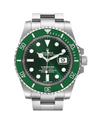 Rolex Submariner 116610LV 40MM Green Dial Silver-tone Case