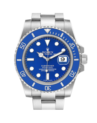 Rolex Submariner 116619LB-97209 40MM Blue Dial Silver-tone Case