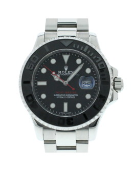 Rolex Yacht-master 116622BKSO 40MM Black Dial Silver-tone Case