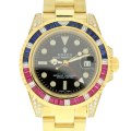 Rolex Gmt Master 116758 SAru-78208 40MM Black Dial Gold-tone Case