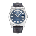 Rolex Day-Date 118139 36MM Blue Dial Silver-tone Case