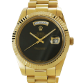 Rolex Day-date 118208 36MM Black Dial Gold-tone Case