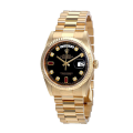 Rolex Day-Date 118238BKDRP 36MM Black Dial Yellow Gold-tone Case