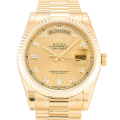 Rolex Day-Date 118238 36MM Champagne Dial Gold-tone Case