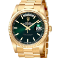 Rolex Day-Date 118238GNSP 36MM Green Dial Yellow Gold-tone Case