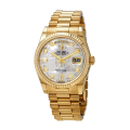 Rolex Day-Date 118238MDP 36MM White Mother-Of-Pearl Dial Yellow Gold-tone Case