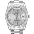 Rolex Day-Date 118346 36MM Silver Dial Silver-tone Case