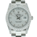 Rolex Day-date m118389-0008 36MM Silver Dial Silver-tone Case