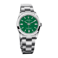 Rolex Oyster Perpetual m124300-0005 41MM Green Dial Silver-tone Case