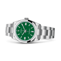 Rolex Oyster Perpetual m124300-0005 41MM Green Dial Silver-tone Case