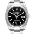 Rolex Datejust m126200-0004 36MM Black Dial Silver-tone Case