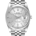 Rolex Datejust m126200-0001 36MM Silver Dial Silver-tone Case