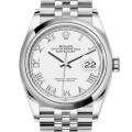 Rolex Datejust m126200-0007 36MM White Dial Silver-tone Case